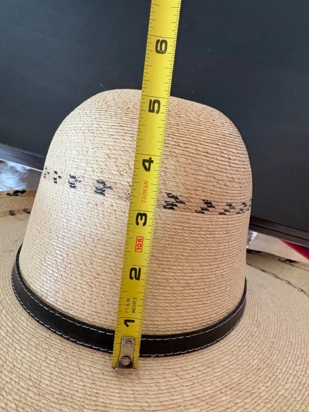 D.A. Hats Youth Boys Palm Leaf Gus Cowboy Hat - Fits 21” (SZ 6 Tag)